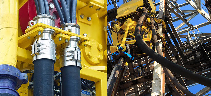 top drive service loop of land rig